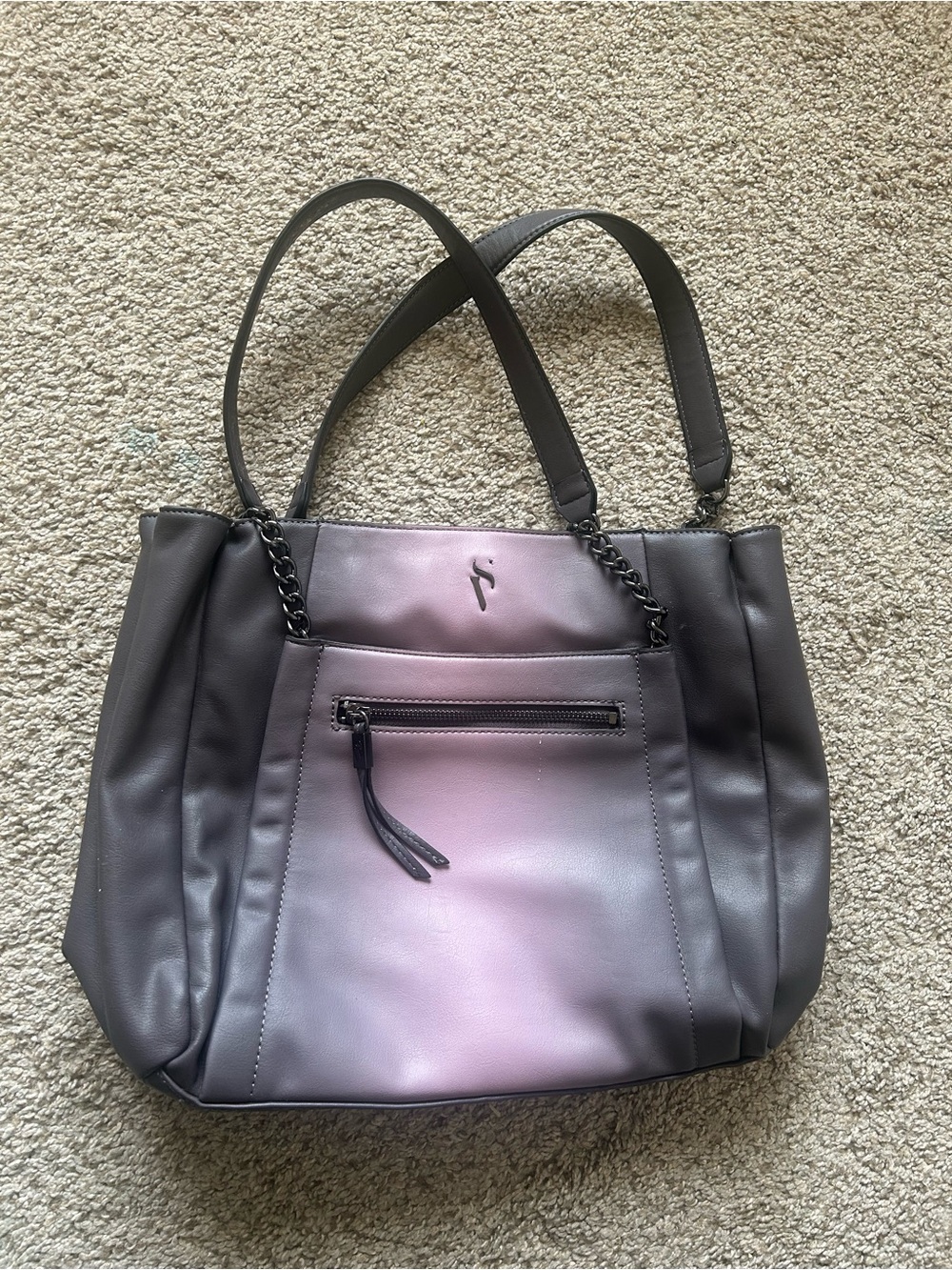 Simply Vera Vera Wang Gray to Purple Ombre shoulder bag